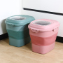 Manufacturer wholesale foldable portable dog pet food storage container with wheel