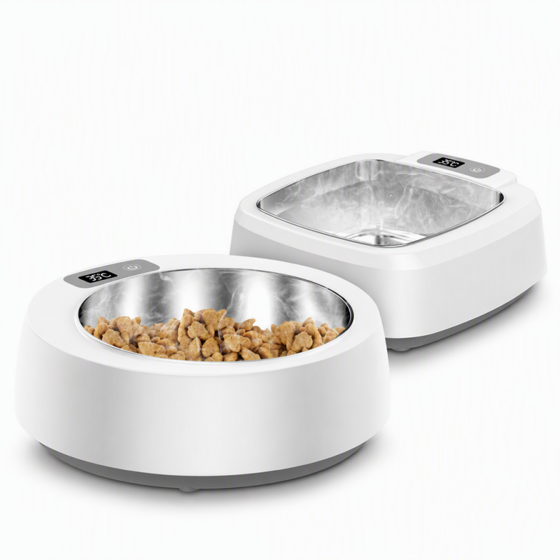 Wholesale Stainless Steel Washable Pet Cat Dog Heating Bowl