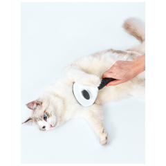 Manufacturer wholesale ABS fine thick needle cat pet brush with a button