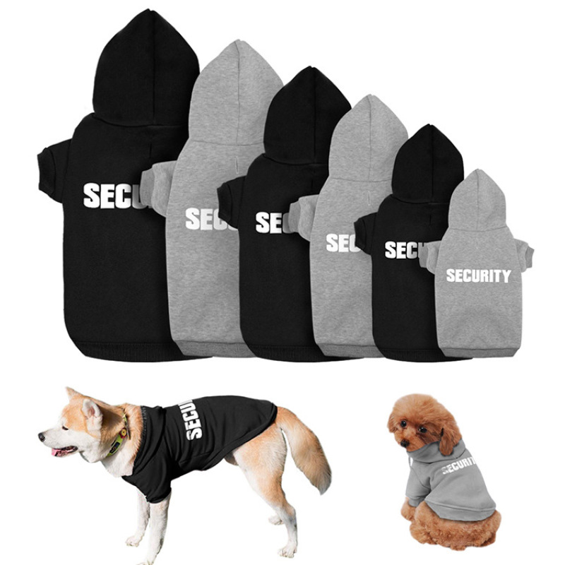 Wholesale lovely  pet dog black grey clothes hoodie