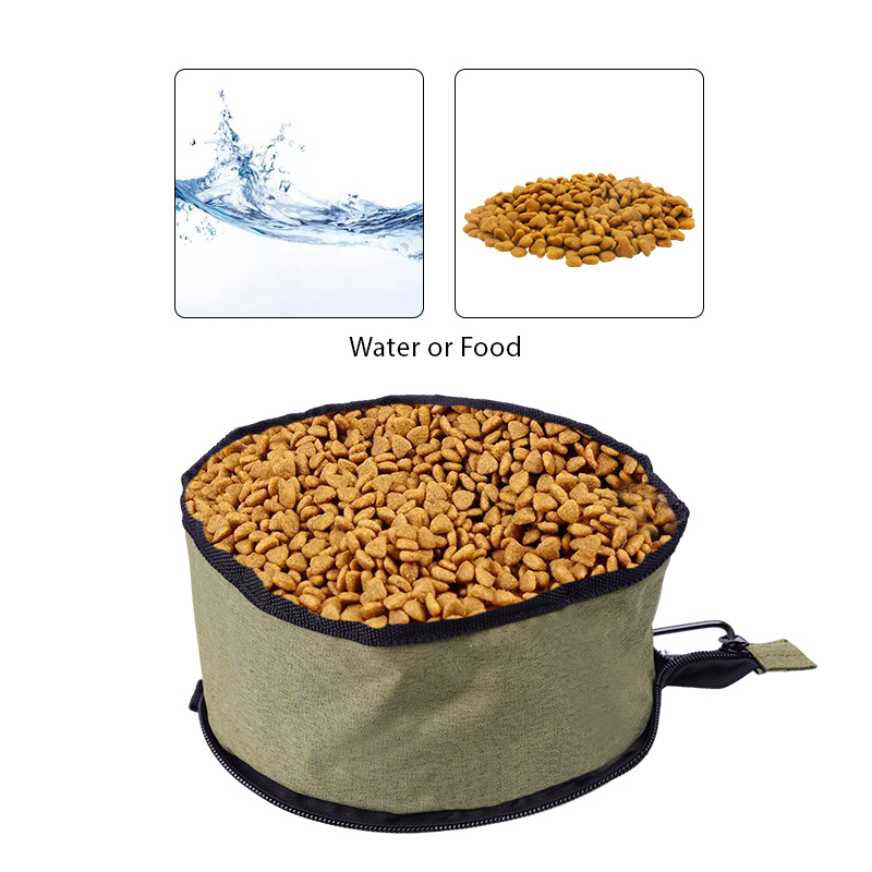 Manufacturer wholesale foldable carrier outdoor dog travel bowl
