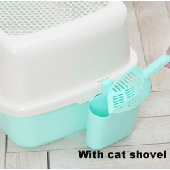 Wholesale manufacturer custom logo automatically easy clean pp material  cat litter box with scoop