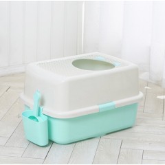 Wholesale manufacturer custom logo automatically easy clean pp material  cat litter box with scoop