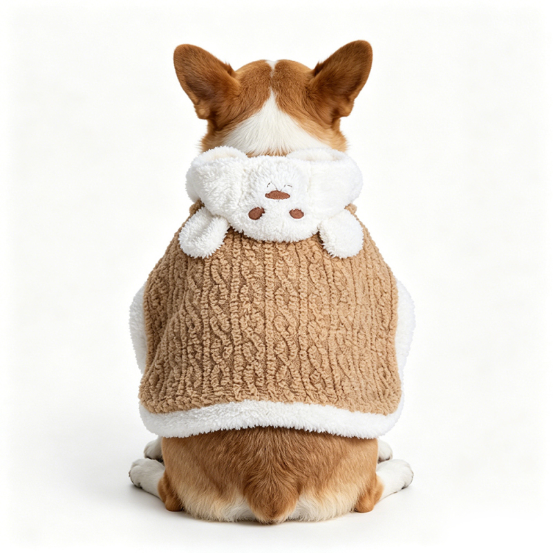 Wholesale Blue Brown Custom Logo Pet Dog Clothes Cold Weather