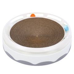 Manufacturer wholesale waterproof pp cat corrugated paper scratcher turntable toy