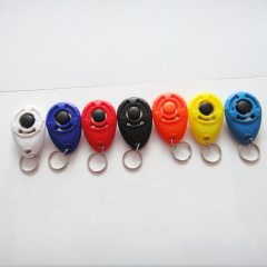 Manufacturer wholesale multi-colors sound stop barking training whistle round dog clicker