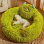 Wholesale Pet Product Supplier Cute Design Plush Cat Dog Sofa Bed