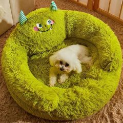 Wholesale Pet Product Supplier Cute Design Plush Cat Dog Sofa Bed