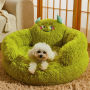 Wholesale Pet Product Supplier Cute Design Plush Cat Dog Sofa Bed