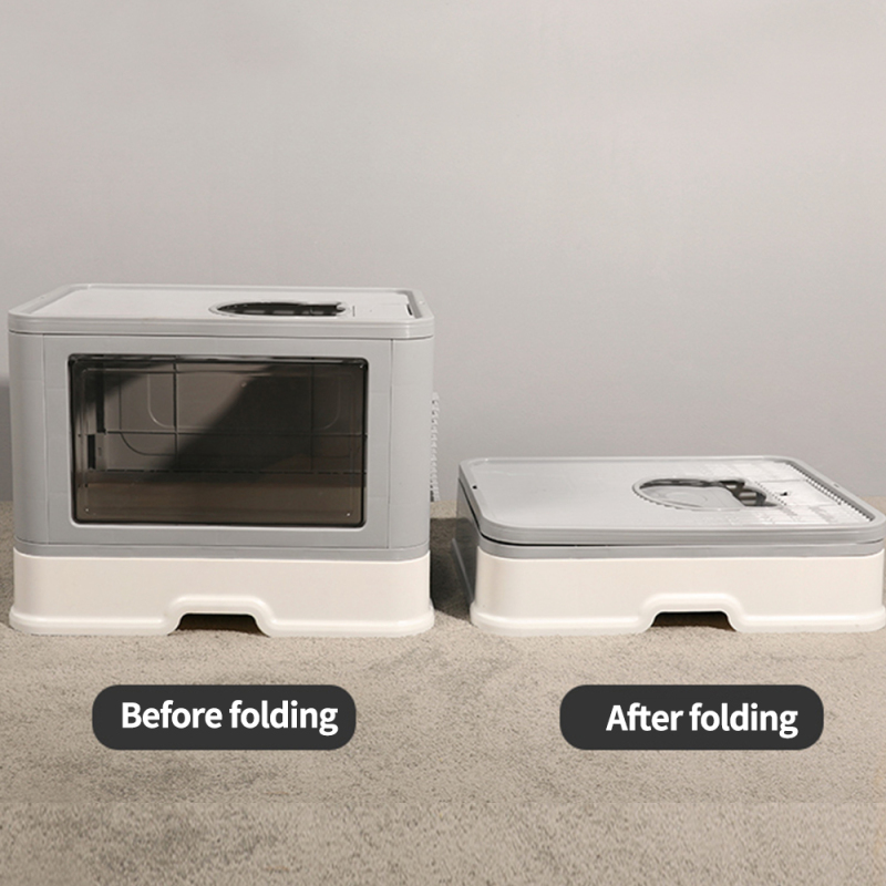Wholesale Plastic Detachable Foldable Cat Litter Box