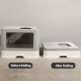 Wholesale Plastic Detachable Foldable Cat Litter Box