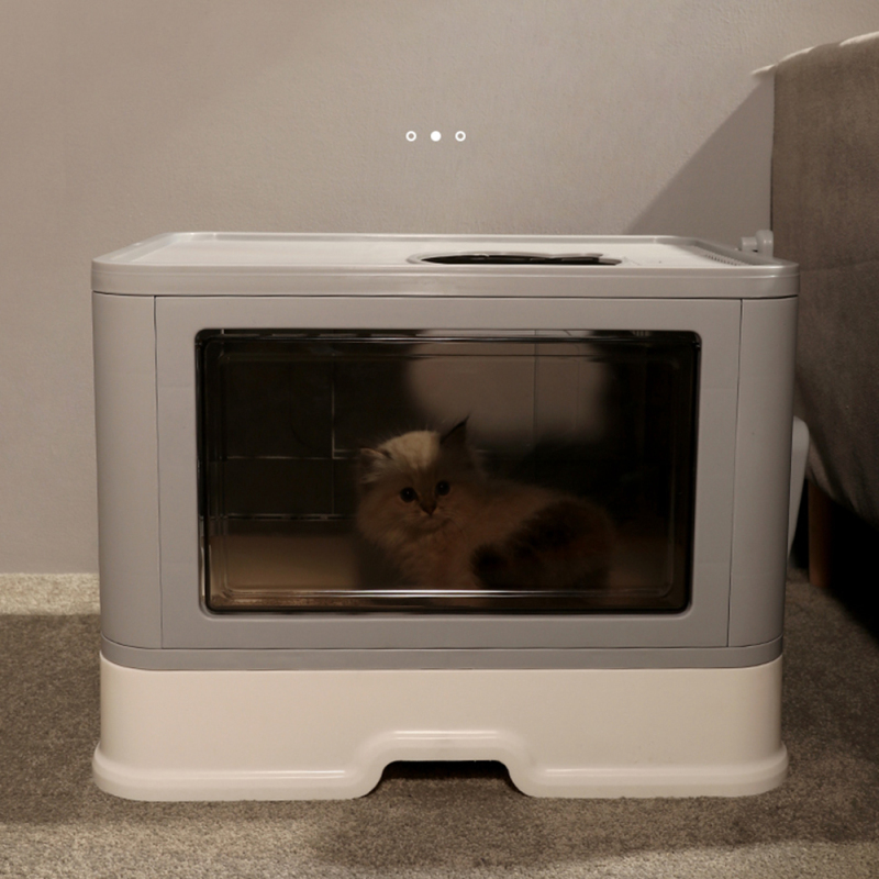Wholesale Plastic Detachable Foldable Cat Litter Box
