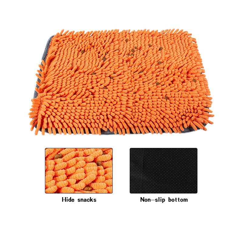 Manufacturer wholesale foldable dog feed snuffle mat orange blue