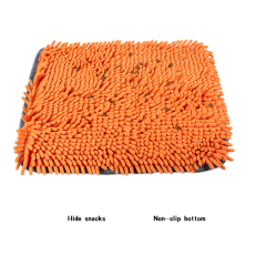 Manufacturer wholesale foldable dog feed snuffle mat orange blue