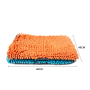 Manufacturer wholesale foldable dog feed snuffle mat orange blue