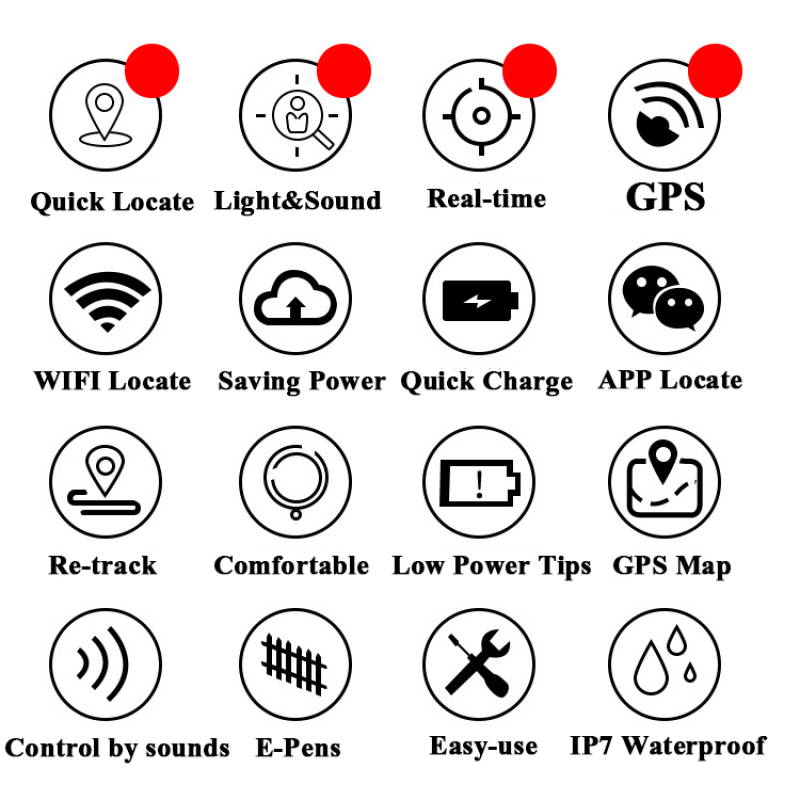 Manufacturer wholesale wifi position real-time tracking fast charging pet dog gps collar