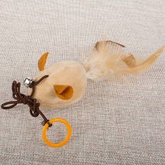 wholesale manufacturer interactive mouse bird feather teaser pole set cat toys