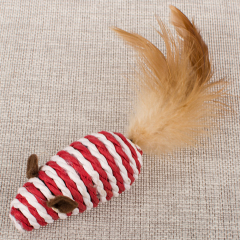 wholesale manufacturer interactive mouse bird feather teaser pole set cat toys