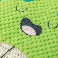 Manufacturer wholesale fruit design sisal cat scratcher mat with hook