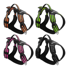Wholesale Reflective Stripe Dog Harness Large