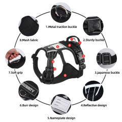 Wholesale Reflective Stripe Dog Harness Large