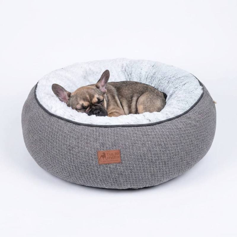Manufacturer Custom Logo Comfortable Round Cat Dog Beds Wholesale