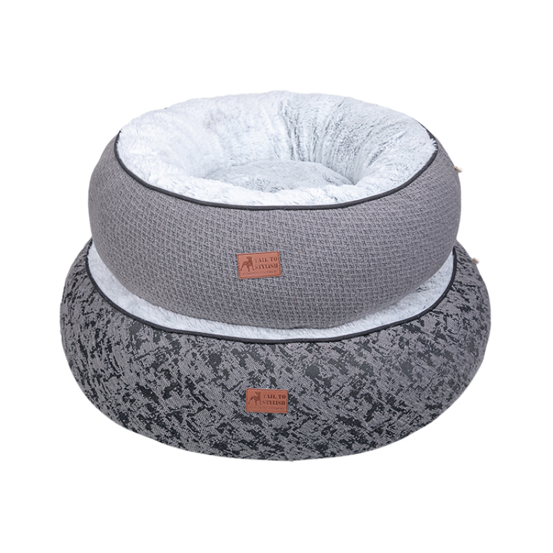 Manufacturer Custom Logo Comfortable Round Cat Dog Beds Wholesale