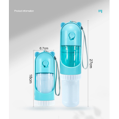 Manufacturer wholesale portable dog water food storage bottle foldable