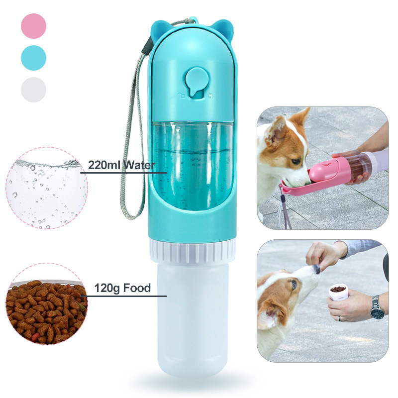 Manufacturer wholesale portable dog water food storage bottle foldable