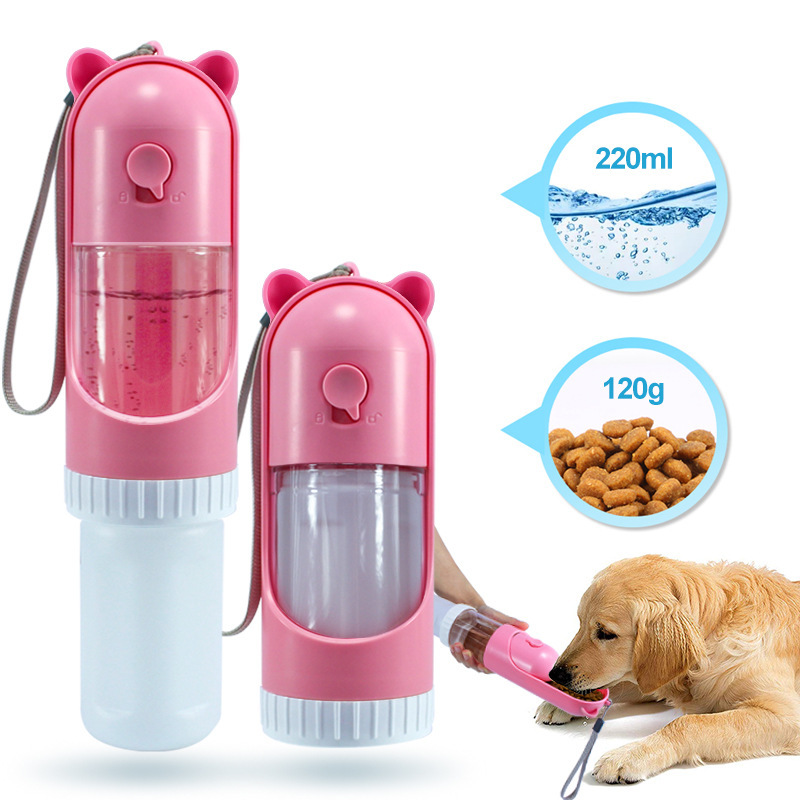 Manufacturer wholesale portable dog water food storage bottle foldable
