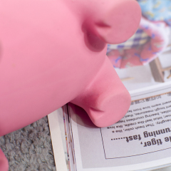 wholesale manufacturer free samples chew pink color pig dog latex toy