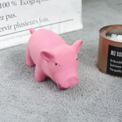 wholesale manufacturer free samples chew pink color pig dog latex toy