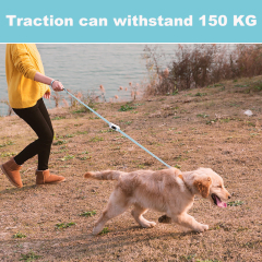 wholesale manufacturer custom black white yellow automatic nylon metal extendable pet retractable dog leash