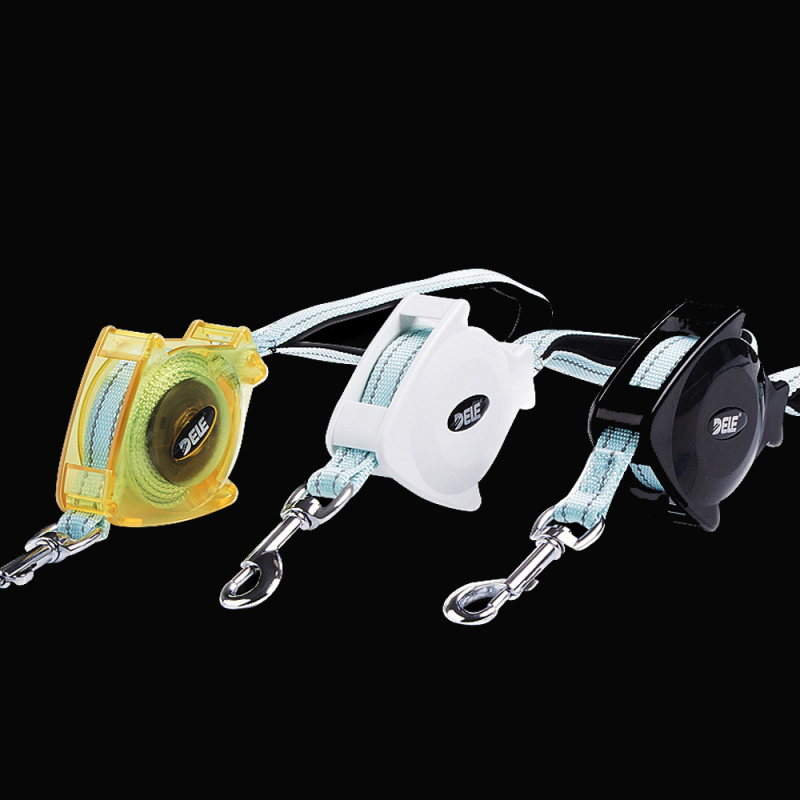 wholesale manufacturer custom black white yellow automatic nylon metal extendable pet retractable dog leash