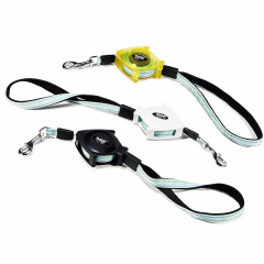 wholesale manufacturer custom black white yellow automatic nylon metal extendable pet retractable dog leash