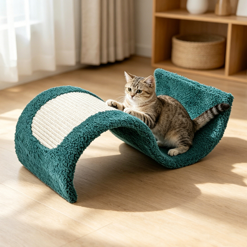Manufacturer Wholesale Sisal Lamb Wool Cat Scratcher Board