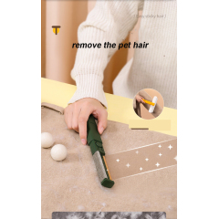 Manufacturer wholesale two design portable pet hair remover yellow green pink