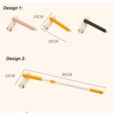 Manufacturer wholesale two design portable pet hair remover yellow green pink