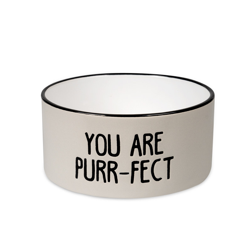 Manufacturer wholesale ceramic white gray dog pet bowls multi-pattern