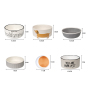 Manufacturer wholesale ceramic white gray dog pet bowls multi-pattern