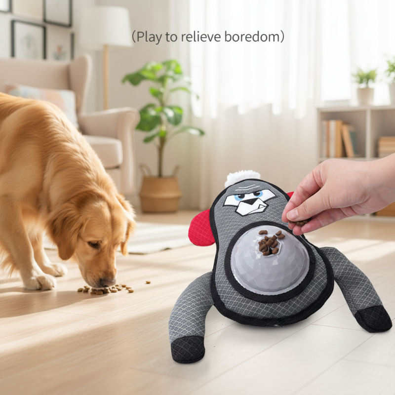 Manufacturer Wholesale Custom Logo TPR Feeder Dog Plush Toys