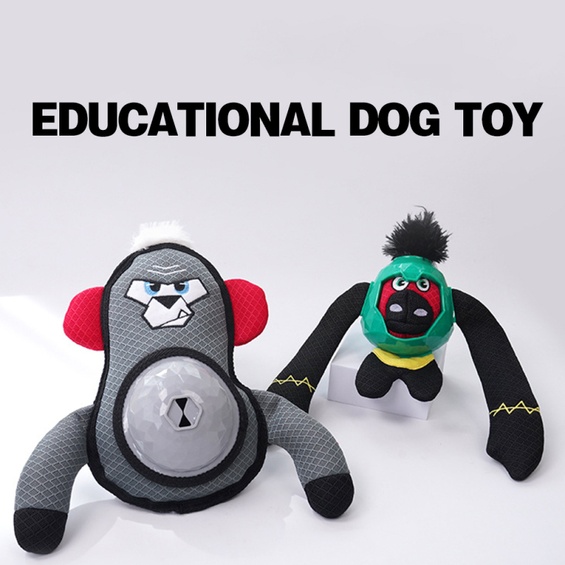 Manufacturer Wholesale Custom Logo TPR Feeder Dog Plush Toys