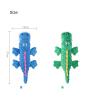 Manufacturer wholesale crocodile design dog plush toys green blue purple