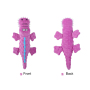 Manufacturer wholesale crocodile design dog plush toys green blue purple