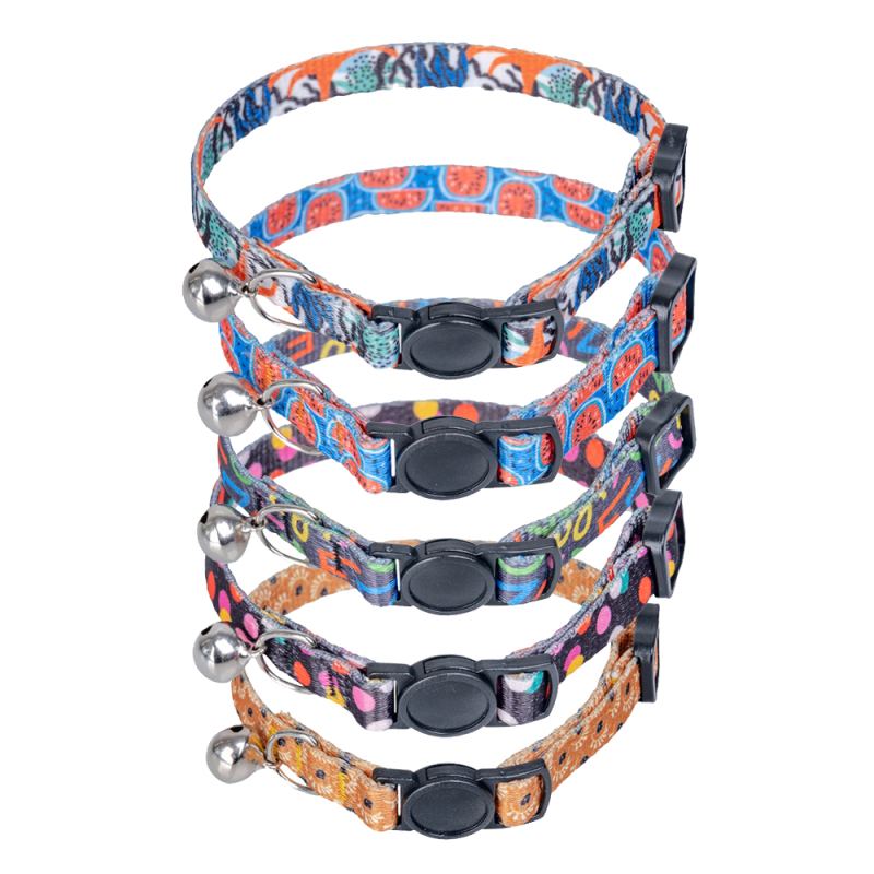 Manufacturer Wholesale Multi-pattern Cheap Custom Cat Collar Adjustable
