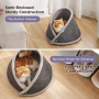 Manufacturer wholesale felt short plush cat warm bed