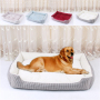 Manufacturer wholesale small large multi-color pet accessory soft dog sofa bed