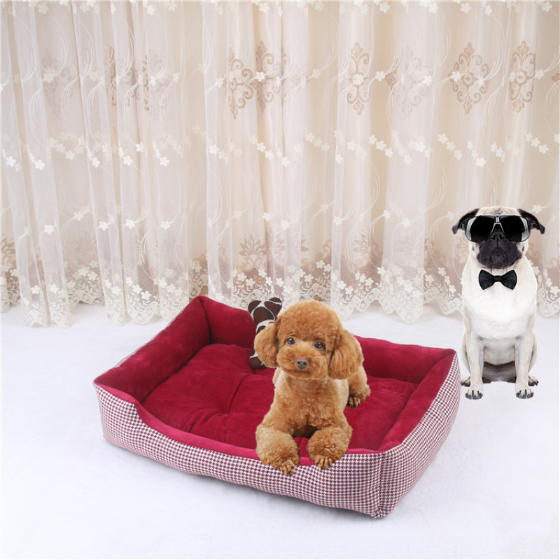 Manufacturer wholesale small large multi-color pet accessory soft dog sofa bed