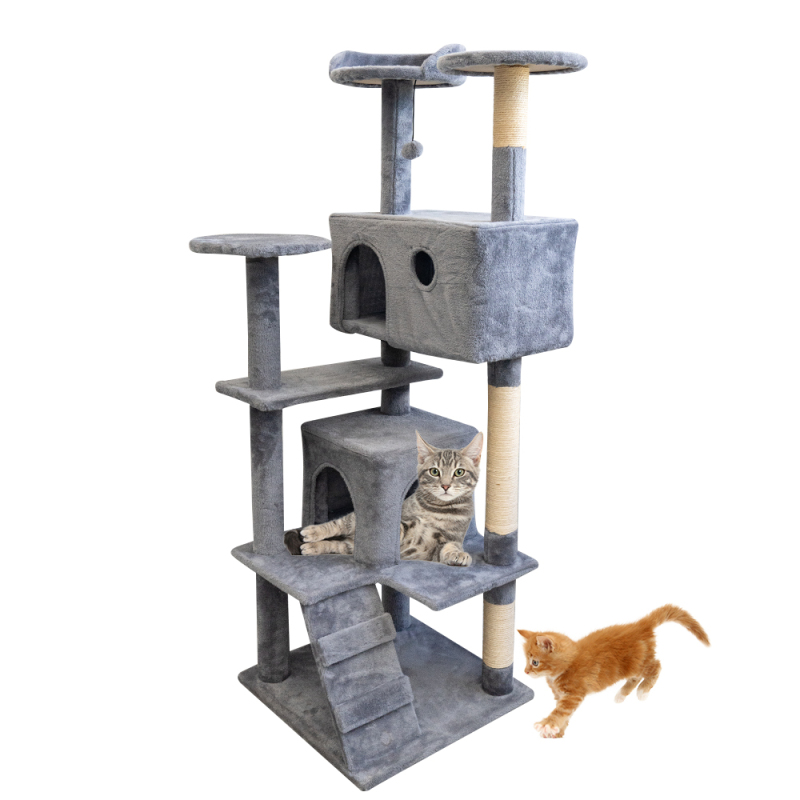 Manufacturer Wholesale Sisal Grey Pet Products Cat Tree