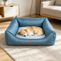 Wholesale Detachable Custom Logo Anti-slip Pet Dog Bed Luxury